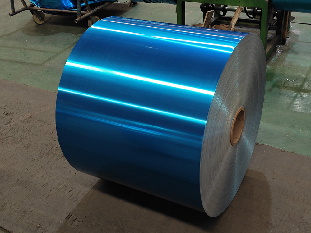 蓝色环氧酚醛亲水铝箔